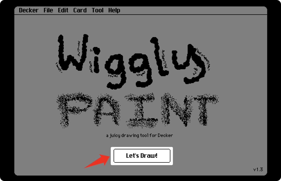 "Let's Draw!" Button