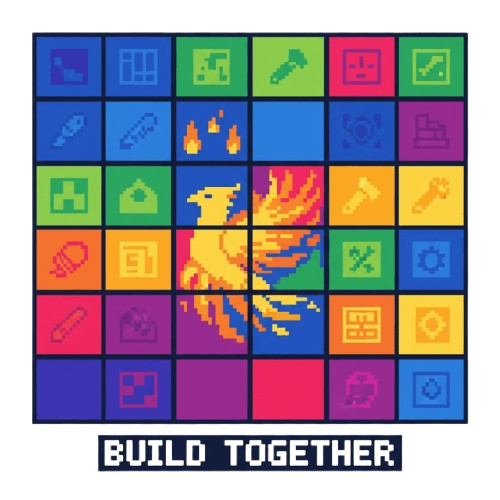 Conversor Wplace mostrando colaboración de alianzas - equipos de arte pixelado construyendo juntos en bloques de lienzo divididos